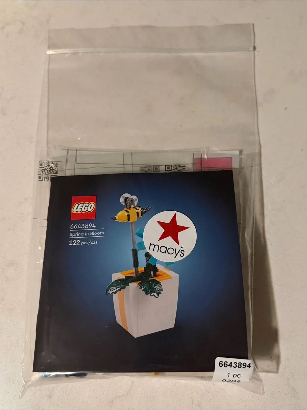 Lego Spring In Bloom Moving Bee Building Toy Set, 6568276, 122 Pieces, NEW